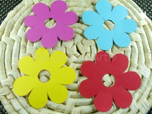 drink tags flower power 4 colors party 