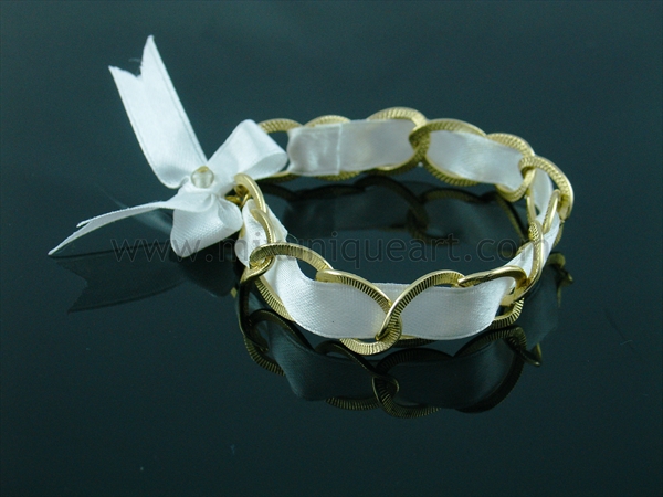 White Ribbon & Golden Chain