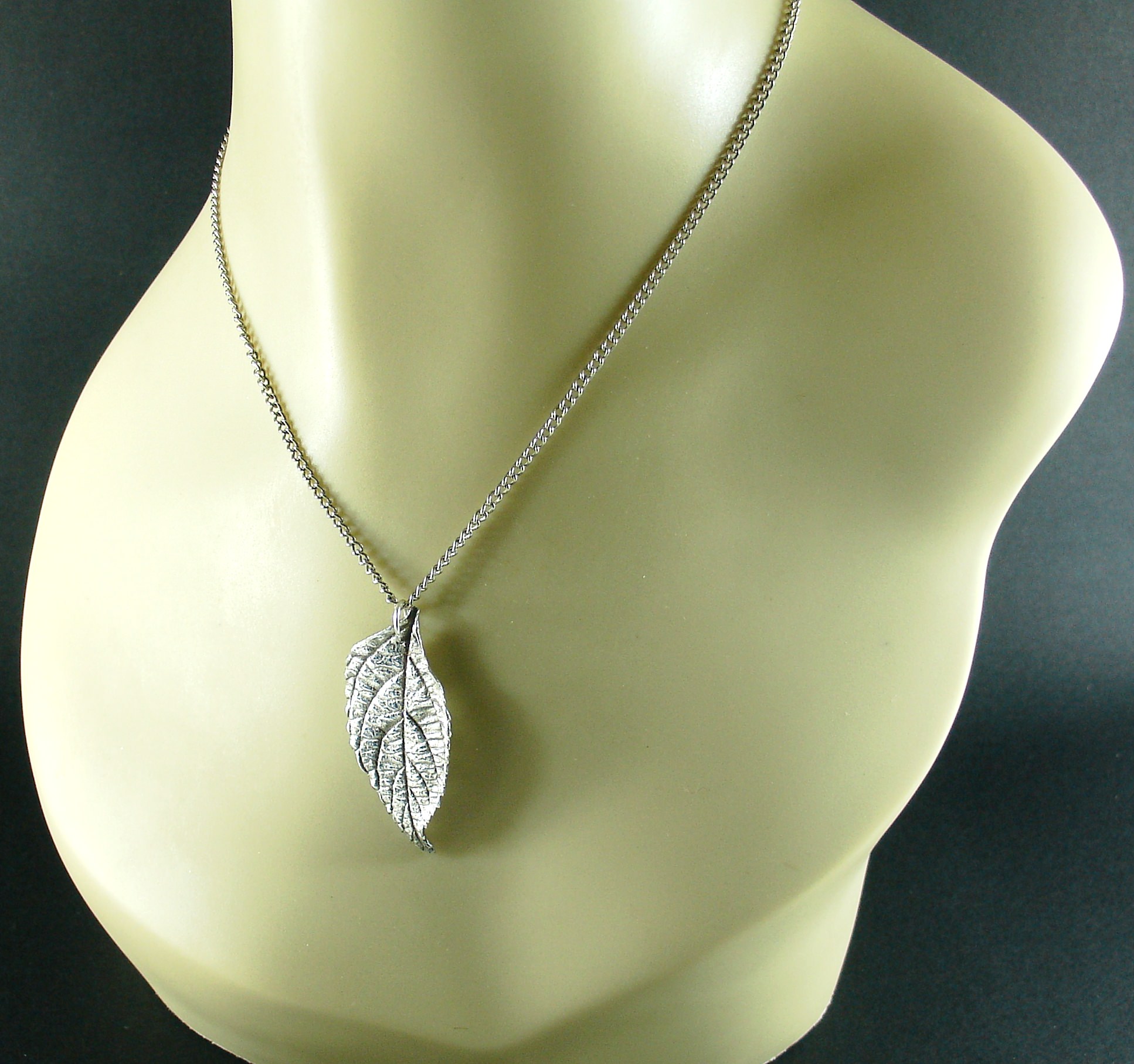 Pendente prata folha_ - Cópia