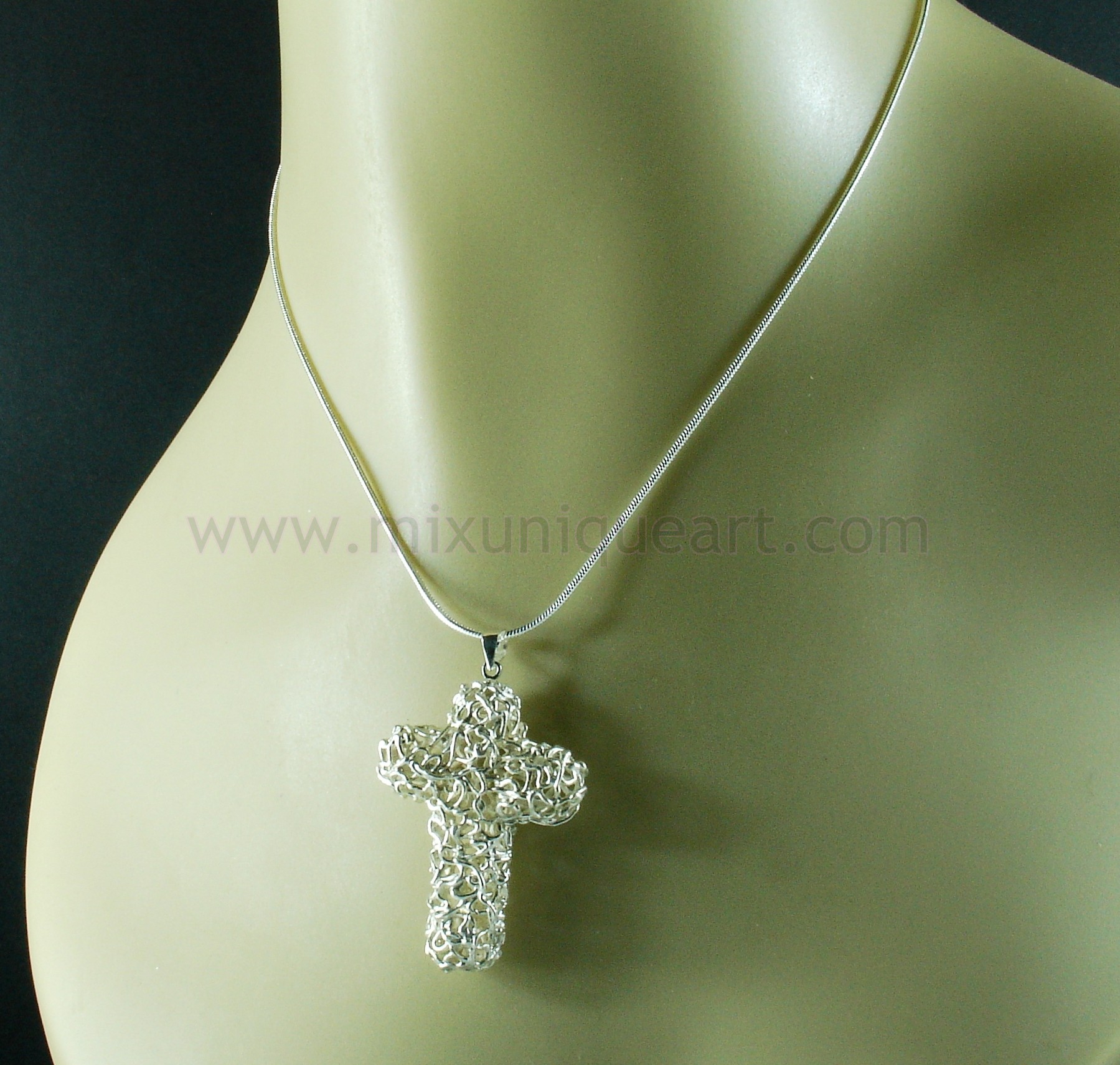 Art Clay Silver Christian Cross