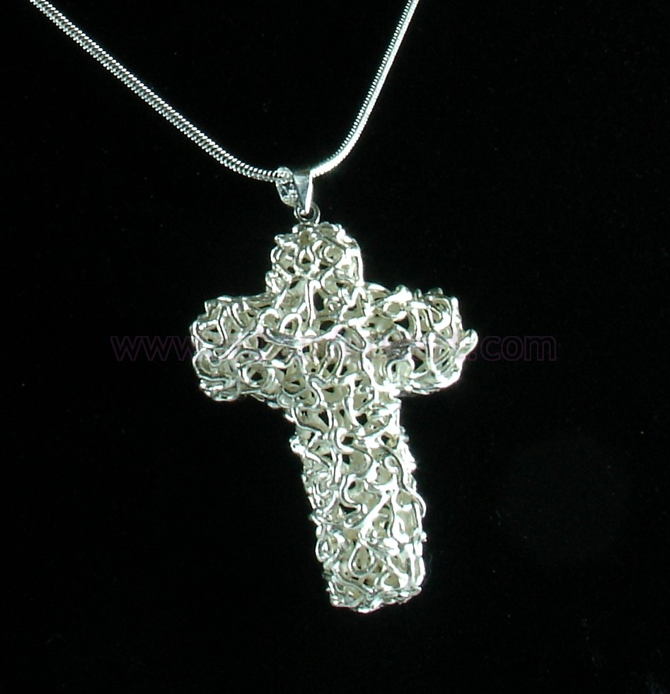 Art Clay Silver Christian Cross