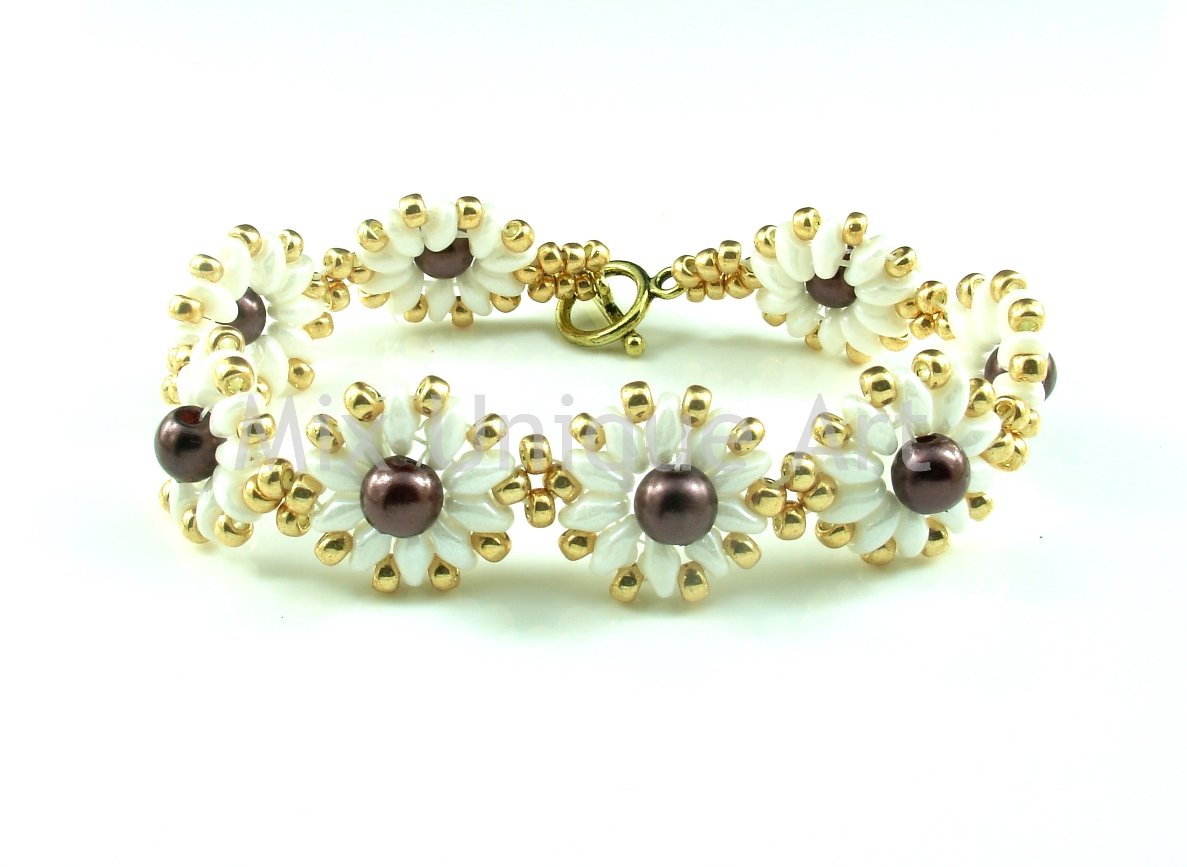 Flowers in Beads bracelet