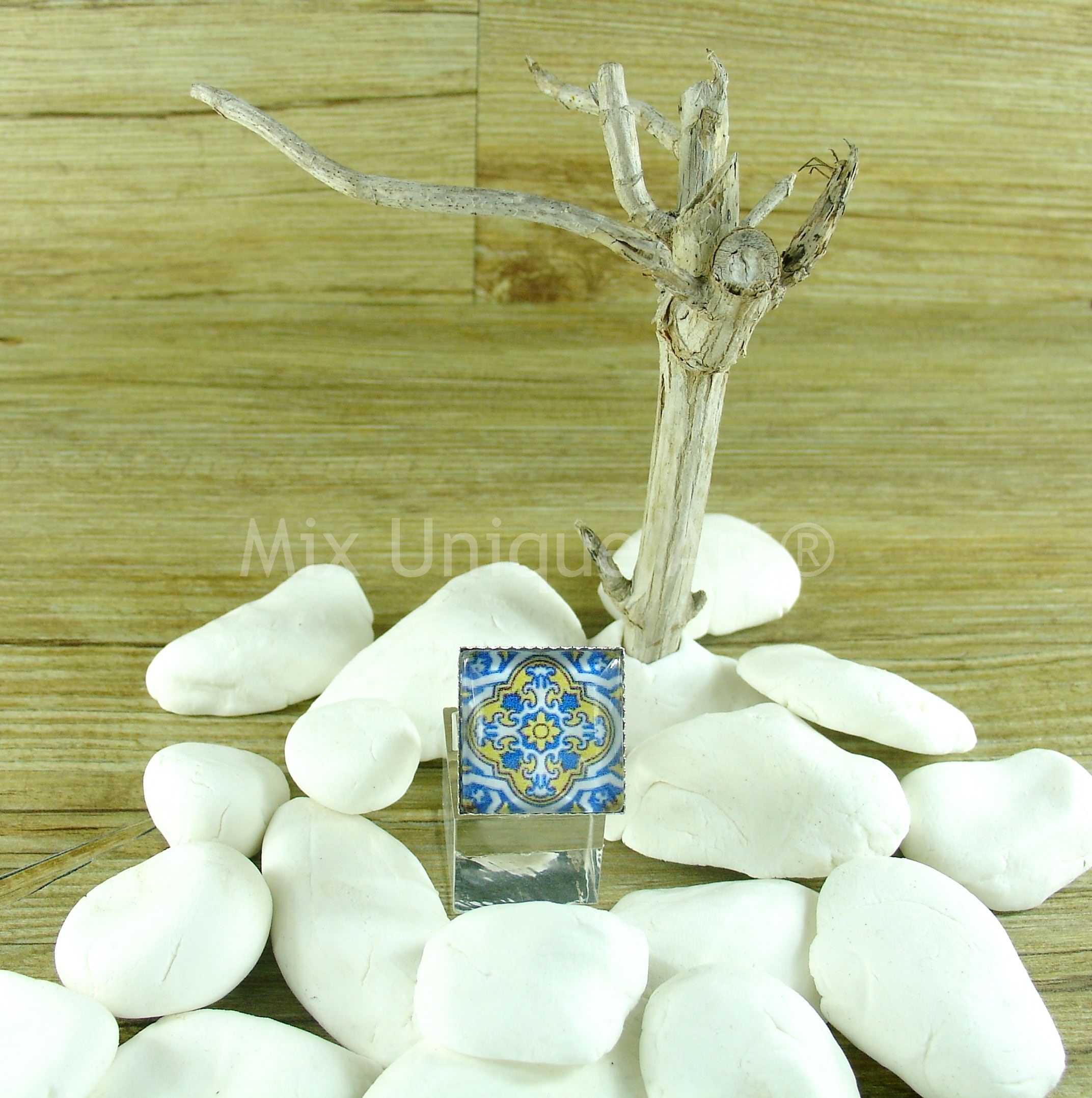 Ring in Blue & Yellow