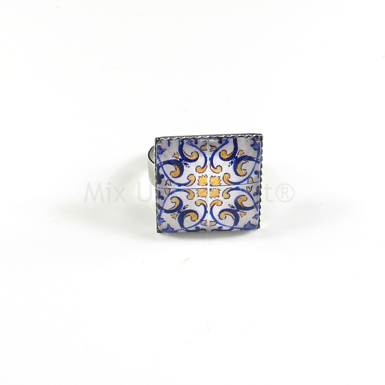 Ring in Blue & Yellow